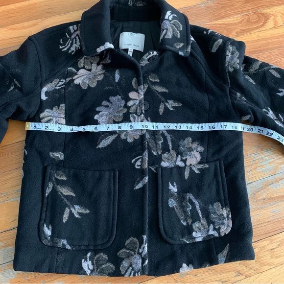 Rebecca Taylor floral jacquard car coat - Picture 9 of 11